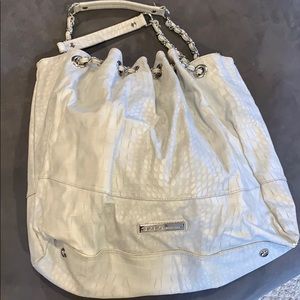 Large soft grey BCBGeneration tote